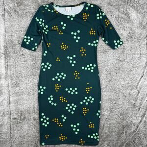 Lularoe Julia Dress Women's Small Multi Green